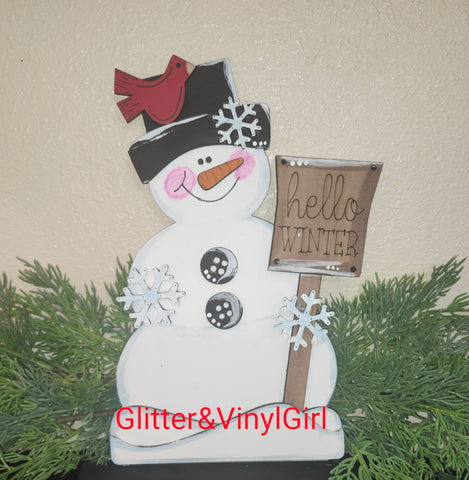 Winter Snowman "Hello Winter"