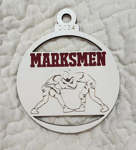 Personalized Sports Ornament. Cannelton-Tell City-Perry Central. Other Schools and Sports Themes Available Upon Request