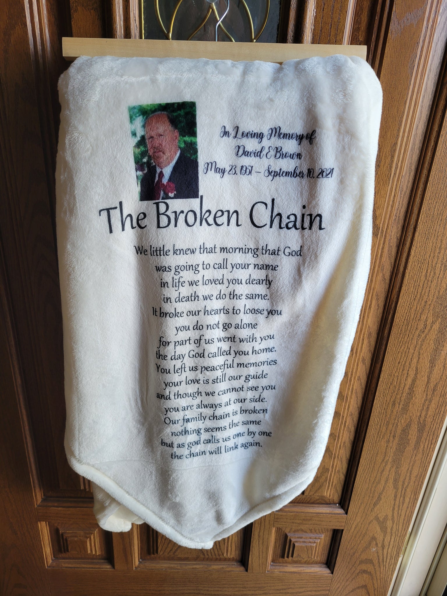 The Broken Chain-Memorial Blanket