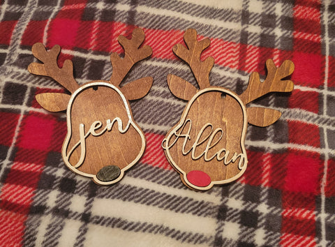 Personalized Reindeer Ornament