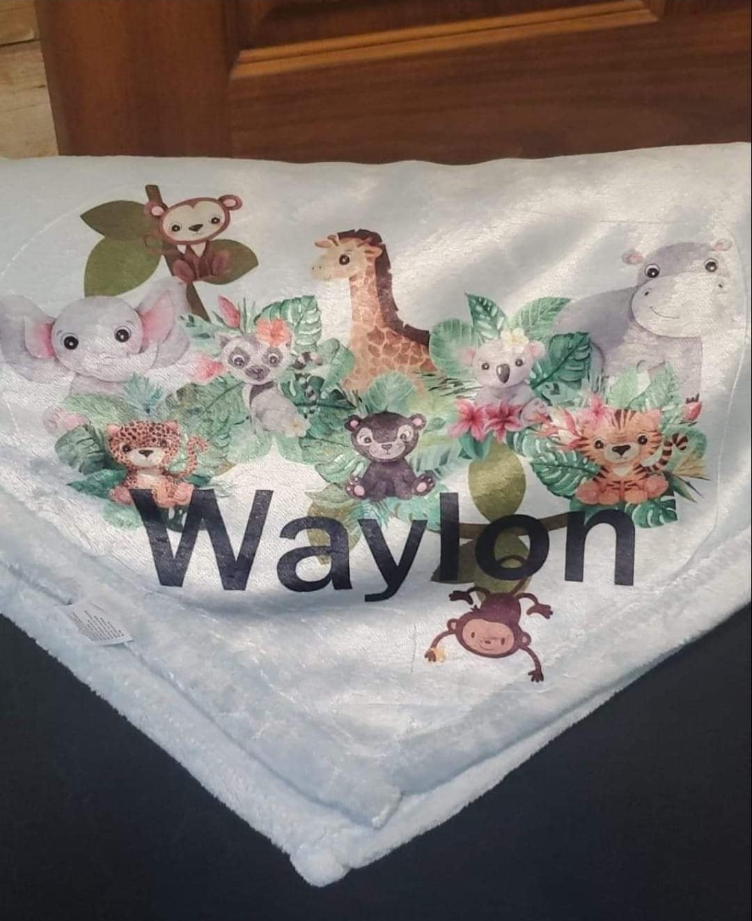 Baby Blanket with Corner Design