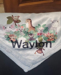 Baby Blanket with Corner Design