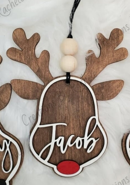 Personalized Reindeer Ornament