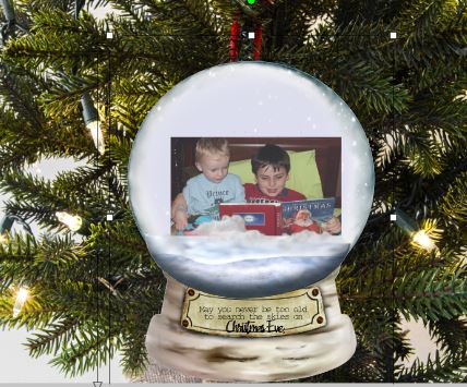 Personalized Snowglobe Ornament